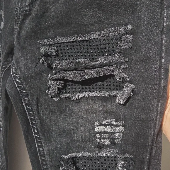 Waimea Black Wash Distressed Skinny Jeans - Picture 5 of 8